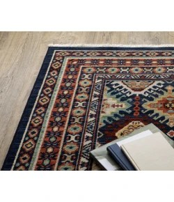 Oriental Weavers Lilihan 3B Navy/ Multi 2 Ft. X 3 Ft. Rectangle Rug