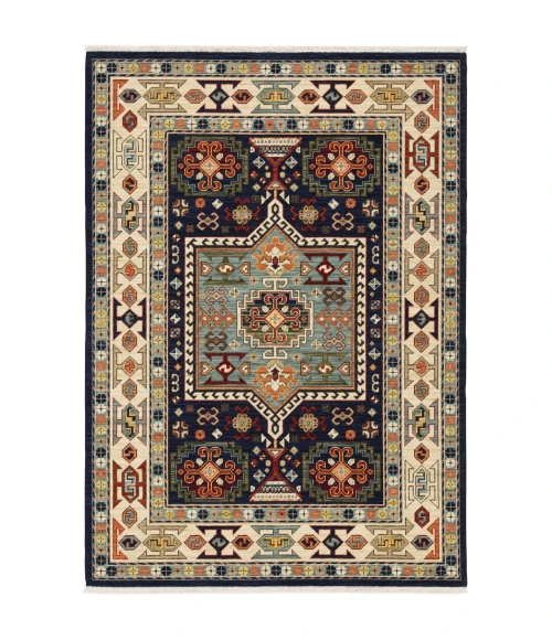 Oriental Weavers Area Rug Lilihan 041H6 Blue 5' 3" X  7' 6"