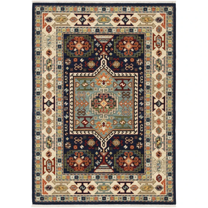 Oriental Weavers Area Rug Lilihan 041H6 Blue 7'10" X 10'10"