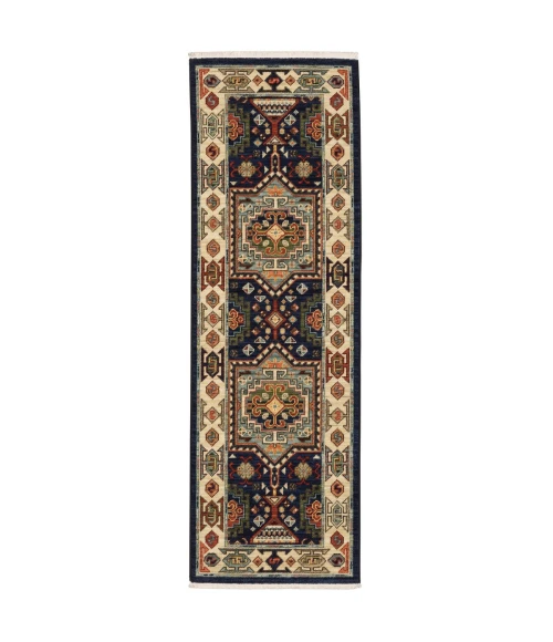 Oriental Weavers Area Rug Lilihan 041H6 Blue 5' 3" X  7' 6"