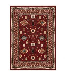 Oriental Weavers Lilihan 043S6 Red/ Black Area Rug 2 ft. X 3 ft. Rectangle