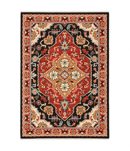 Oriental Weavers Area Rug Lilihan 4929A Black 2' X  3'