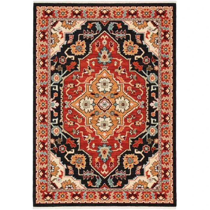Oriental Weavers Area Rug Lilihan 4929A Black 2' X  3'