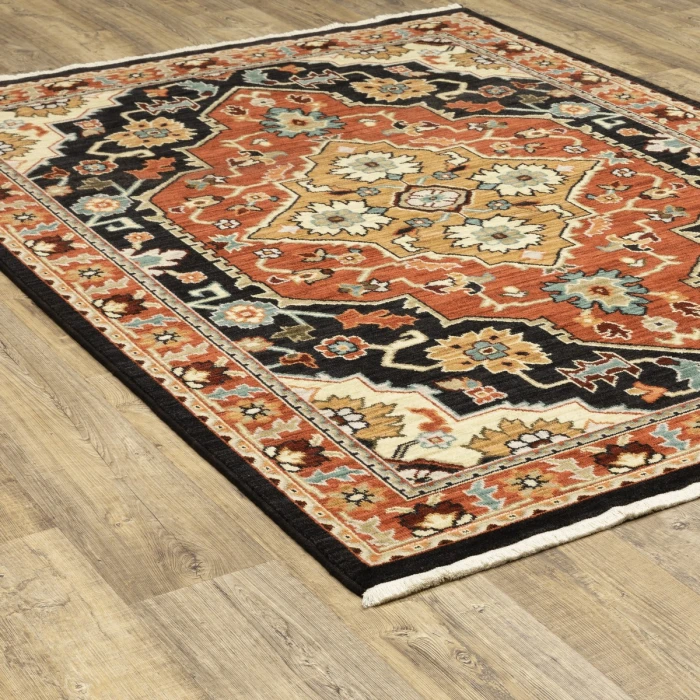 Oriental Weavers Area Rug Lilihan 4929A Black 2' X  6' Runner