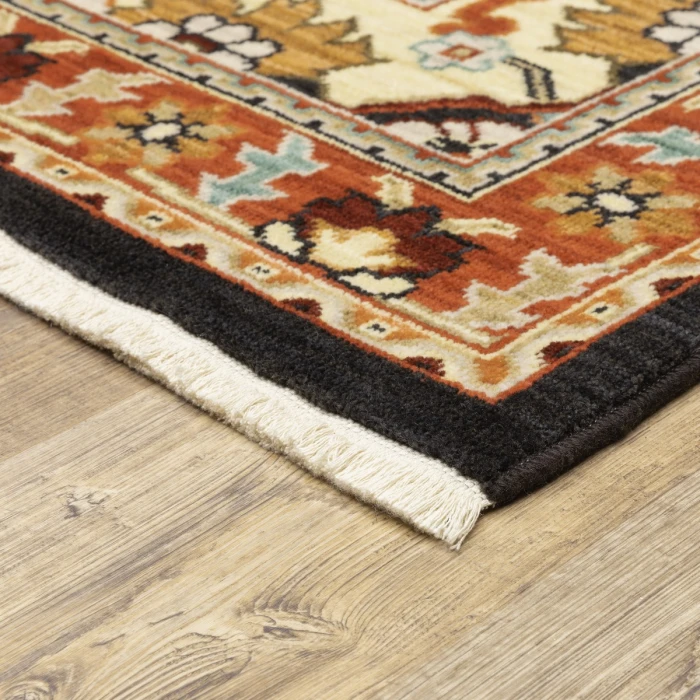 Oriental Weavers Area Rug Lilihan 4929A Black 2' X  6' Runner