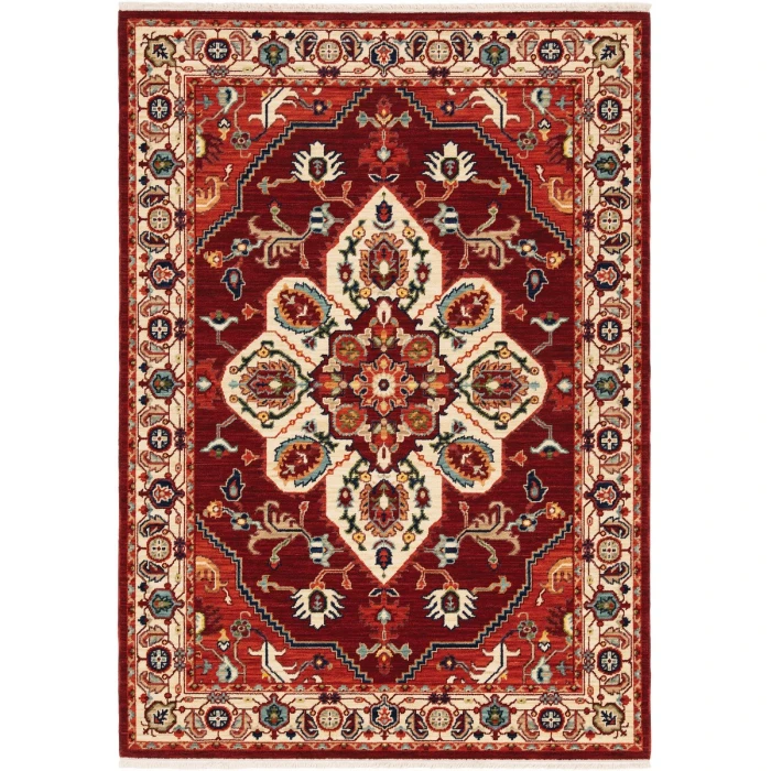 Oriental Weavers Area Rug Lilihan 5502C Red 7'10" X 10'10"