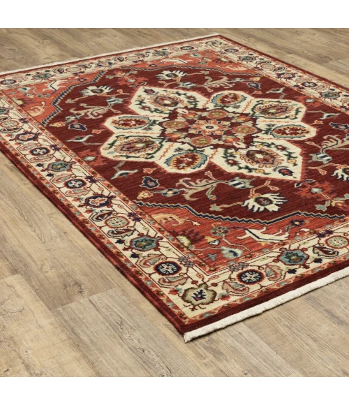 Oriental Weavers Area Rug Lilihan 5502C Red 5' 3" X  7' 6"