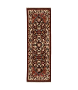 Oriental Weavers Lilihan 5502C Red/ Ivory Area Rug 2 ft. X 6 ft. Runner