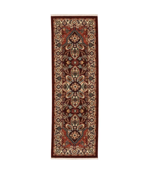 Oriental Weavers Area Rug Lilihan 5502C Red 5' 3" X  7' 6"