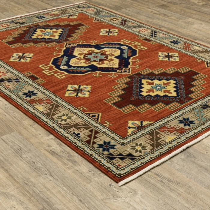 Oriental Weavers Area Rug Lilihan 5504P Red 9'10" X 12'10"