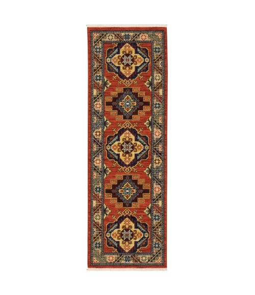 Oriental Weavers Area Rug Lilihan 5504P Red 7'10" X 10'10"