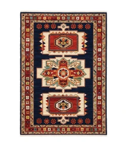 Oriental Weavers Lilihan 090B6 Blue/ Red Area Rug 2 ft. X 3 ft. Rectangle