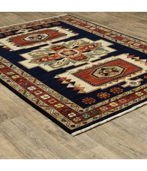 Oriental Weavers Area Rug Lilihan 090B6 Blue 3' 3" X  5'