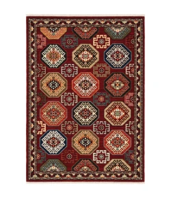 Oriental Weavers Lilihan 091R6 Red/ Multi Area Rug 6 ft. 7 in. X 9 ft. 6 in. Rectangle