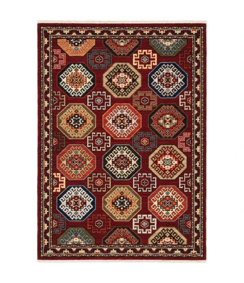 Oriental Weavers Area Rug Lilihan 091R6 Red 9'10" X 12'10"