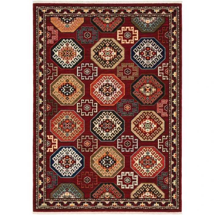 Oriental Weavers Area Rug Lilihan 091R6 Red 7'10" X 10'10"