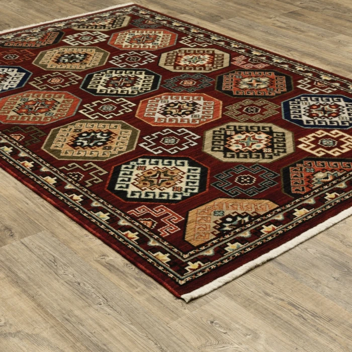 Oriental Weavers Area Rug Lilihan 091R6 Red 7'10" X 10'10"