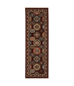 Oriental Weavers Lilihan 091R6 Red/ Multi Area Rug 2 ft. 6 in. X 12 ft. Runner
