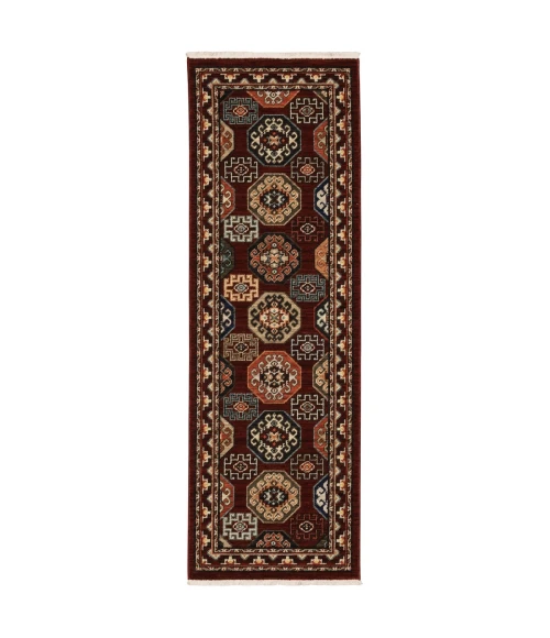 Oriental Weavers Area Rug Lilihan 091R6 Red 2' 6" X 12' Runner