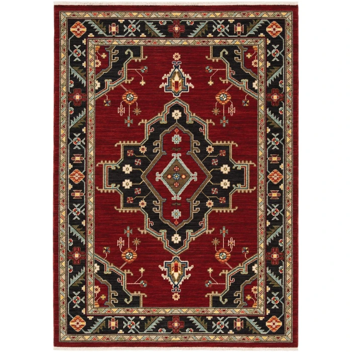 Oriental Weavers Area Rug Lilihan 092R6 Red 7'10" X 10'10"