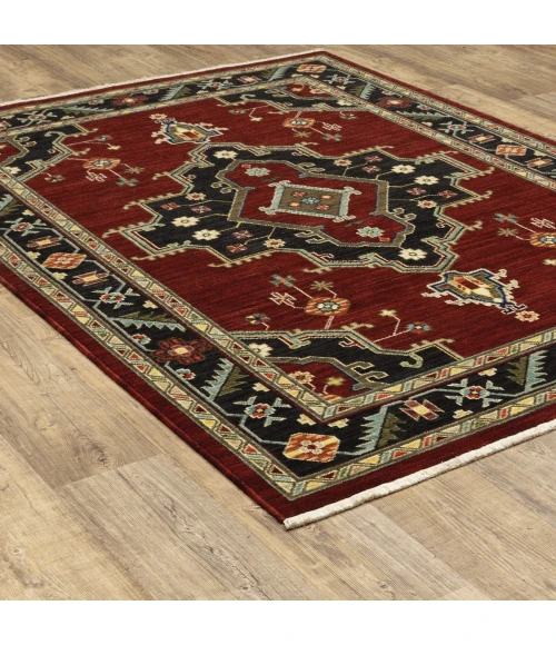 Oriental Weavers Area Rug Lilihan 092R6 Red 5' 3" X  7' 6"