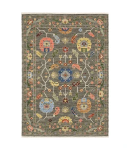 Oriental Weavers Lucca 5506K Grey/ Multi Area Rug 5 ft. 3 in. X 7 ft. 6 in. Rectangle