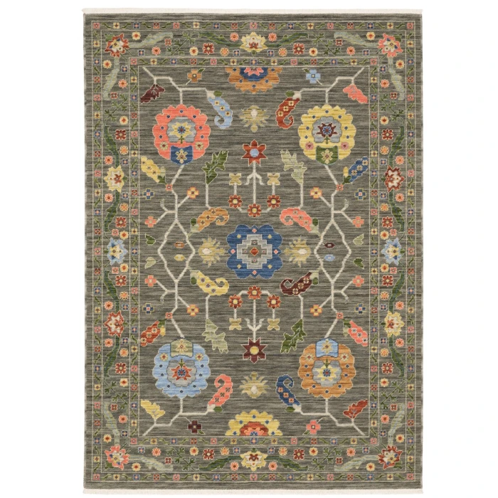 Oriental Weavers Area Rug Lucca 5506K Grey 9'10" X 12'10"
