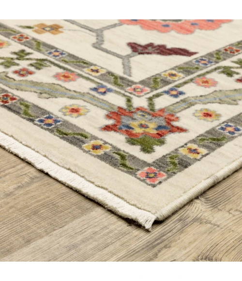 Oriental Weavers Area Rug Lucca 5506W Ivory 6' 7" X  9' 6"