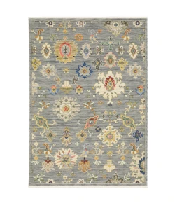 Oriental Weavers Lucca 5507E Grey/ Multi Area Rug 9 ft. 10 in. X 12 ft. 10 in. Rectangle