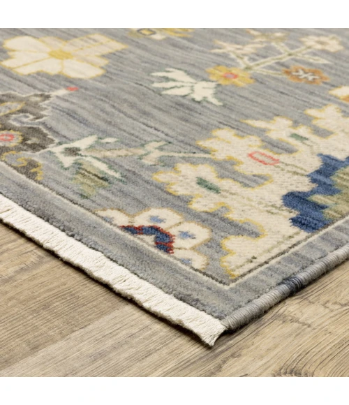 Oriental Weavers Area Rug Lucca 5507E Grey 5' 3" X  7' 6"