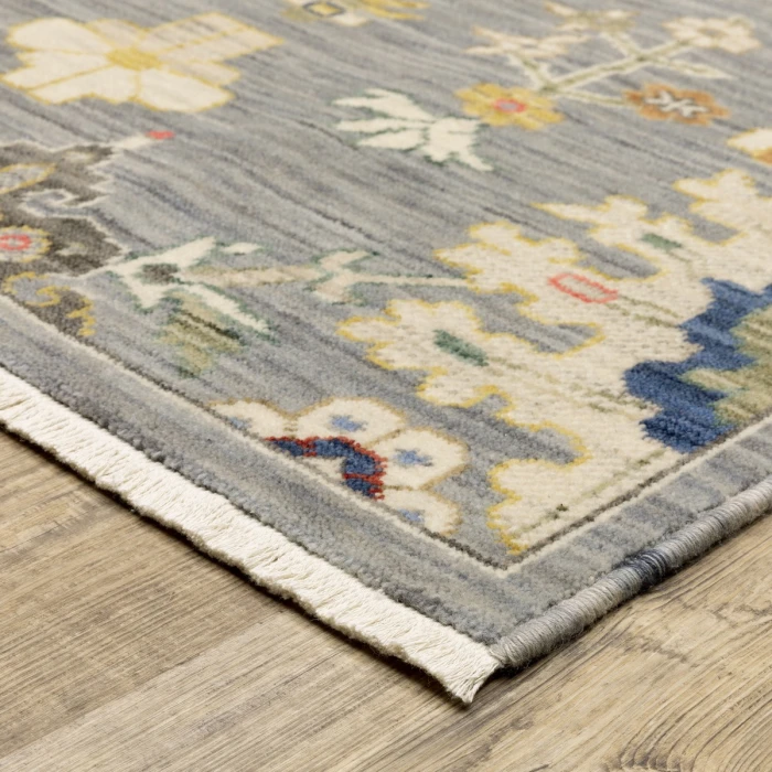 Oriental Weavers Area Rug Lucca 5507E Grey 6' 7" X  9' 6"