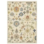 Oriental Weavers Lucca 5507W Ivory/ Multi Area Rug 7 ft. 10 in. X 10 ft. 10 in. Rectangle