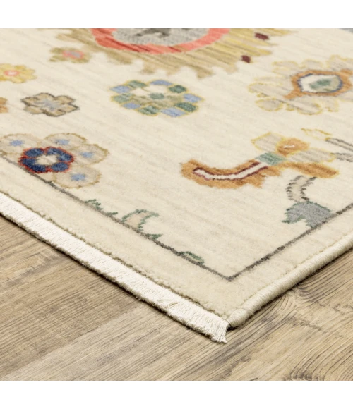 Oriental Weavers Area Rug Lucca 5507W Ivory 6' 7" X  9' 6"