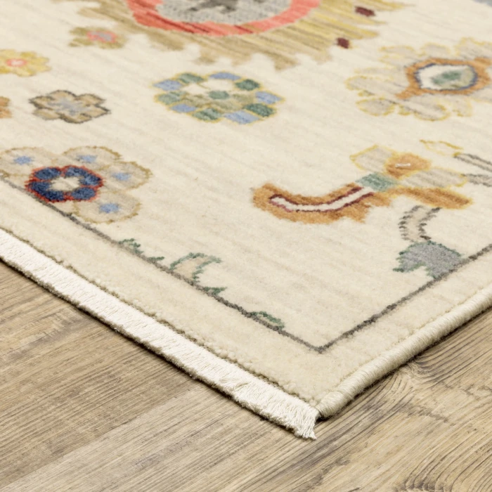 Oriental Weavers Area Rug Lucca 5507W Ivory 9'10" X 12'10"