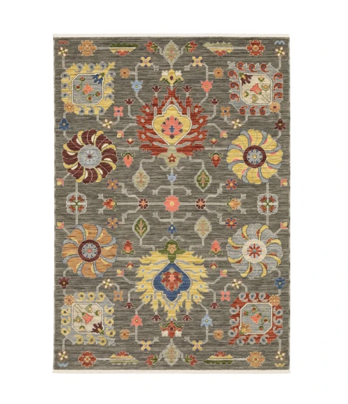 Oriental Weavers Area Rug Lucca 8111K Grey 6' 7" X  9' 6"