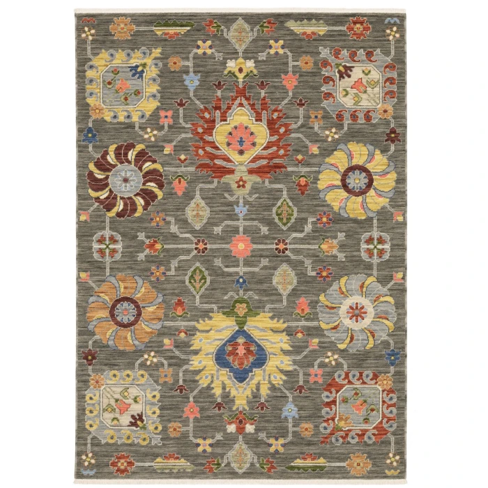 Oriental Weavers Area Rug Lucca 8111K Grey 9'10" X 12'10"