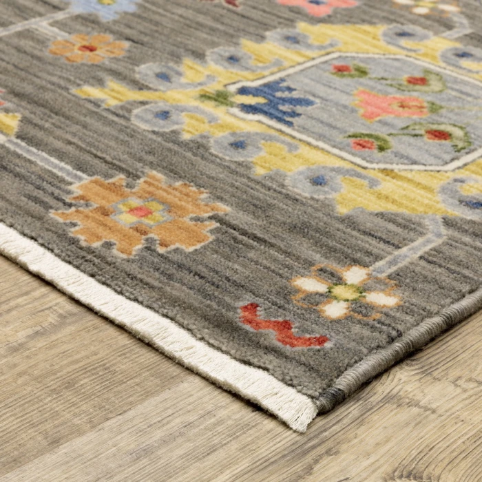 Oriental Weavers Area Rug Lucca 8111K Grey 9'10" X 12'10"