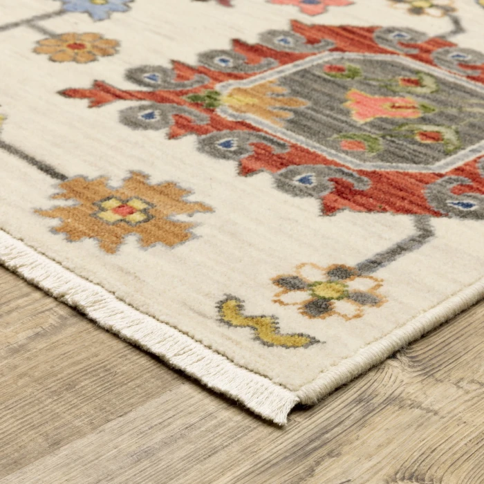 Oriental Weavers Area Rug Lucca 8111W Ivory 7'10" X 10'10"