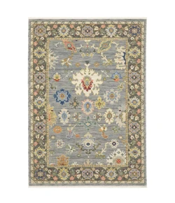 Oriental Weavers Lucca 846D1 Blue/ Multi Area Rug 6 ft. 7 in. X 9 ft. 6 in. Rectangle