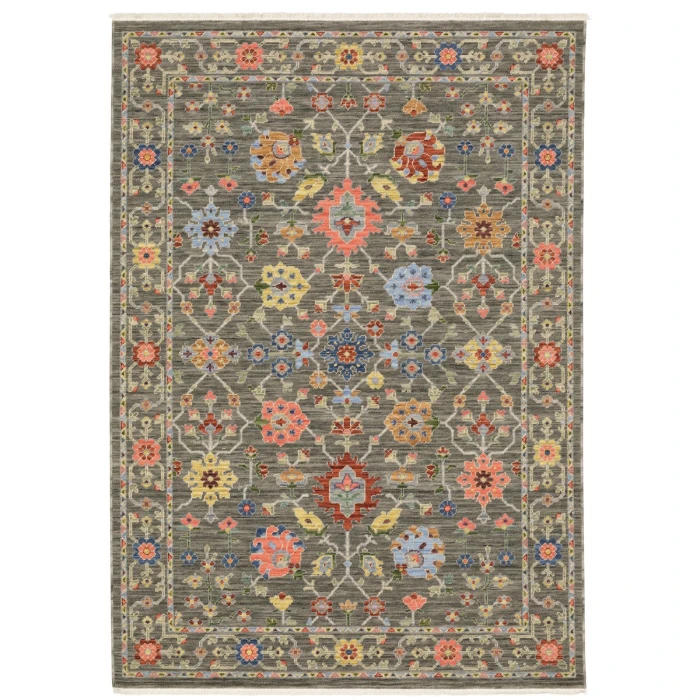 Oriental Weavers Area Rug Lucca 093K1 Grey 9'10" X 12'10"