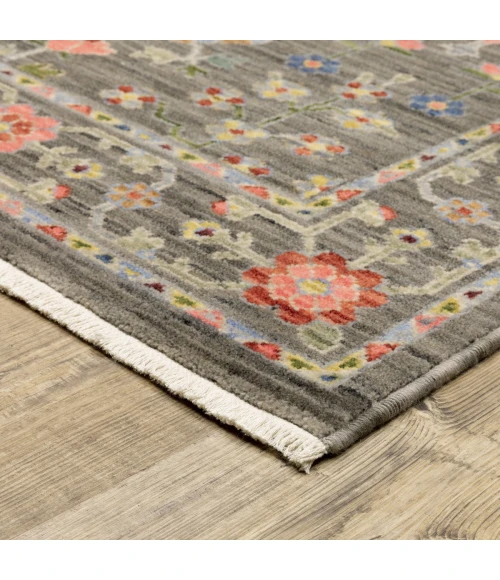 Oriental Weavers Area Rug Lucca 093K1 Grey 6' 7" X  9' 6"