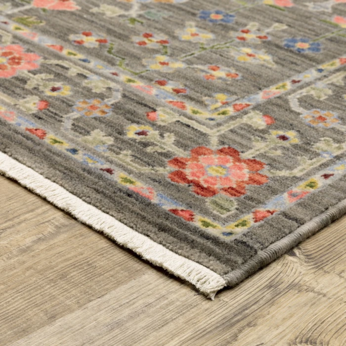 Oriental Weavers Area Rug Lucca 093K1 Grey 9'10" X 12'10"