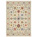 Oriental Weavers Lucca 093W1 Ivory/ Multi Area Rug 7 ft. 10 in. X 10 ft. 10 in. Rectangle