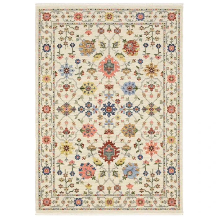 Oriental Weavers Area Rug Lucca 093W1 Ivory 9'10" X 12'10"