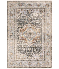 Oriental Weavers Maharaja 1803X Charcoal/ Blue Area Rug 6 ft. 7 in. X 9 ft. 6 in. Rectangle
