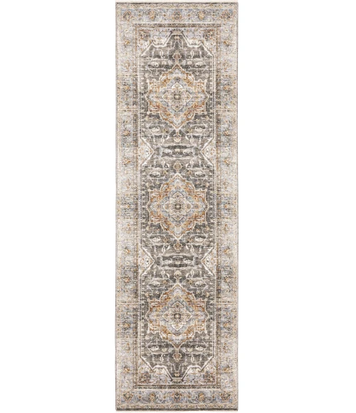 Oriental Weavers MAHARAJA Charcoal 1803X 7ft.10in. Round Rug