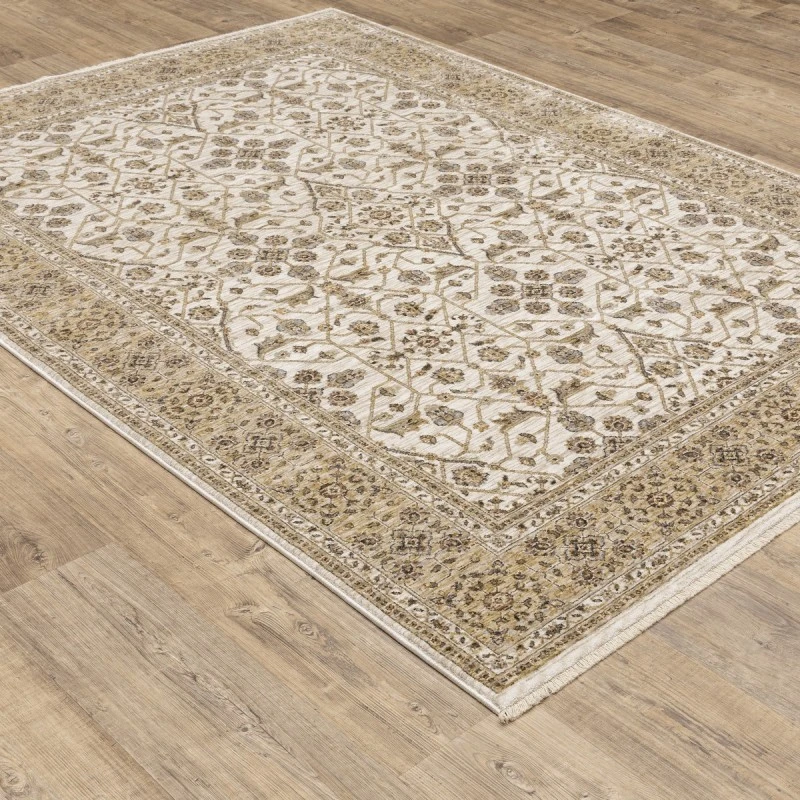 Oriental Weavers Area Rug Maharaja 001J1 Ivory 7'10" X 10'10"