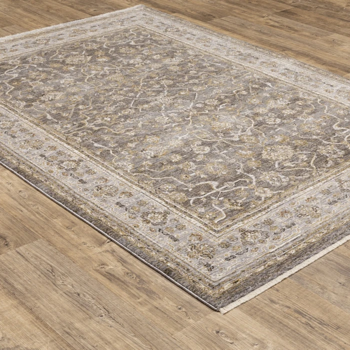 Oriental Weavers Area Rug Maharaja 040M1 Grey 5' 3" X  7' 6"