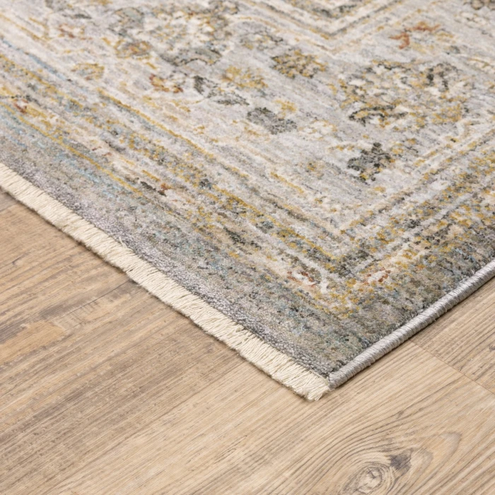 Oriental Weavers Area Rug Maharaja 040M1 Grey 5' 3" X  7' 6"