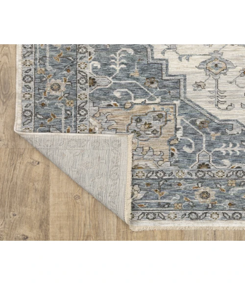 Oriental Weavers MAHARAJA 51f Blue/Ivory Rug 2'X3'